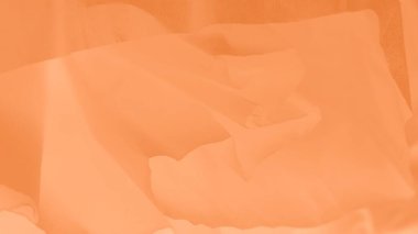 Bulanık turuncu soyut panorama arkaplanı