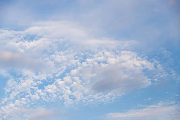 Nubes Cirrocumulus Fondo Azul Claro Del Cielo Copiar Espacio — Foto de Stock