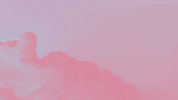 Stor Rosa Moln Blekrosa Himmel Bakgrund Panorama — Stockfoto
