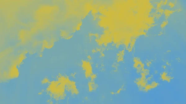 Azul Amarelo Céu Fundo Formato Panorâmico — Fotografia de Stock