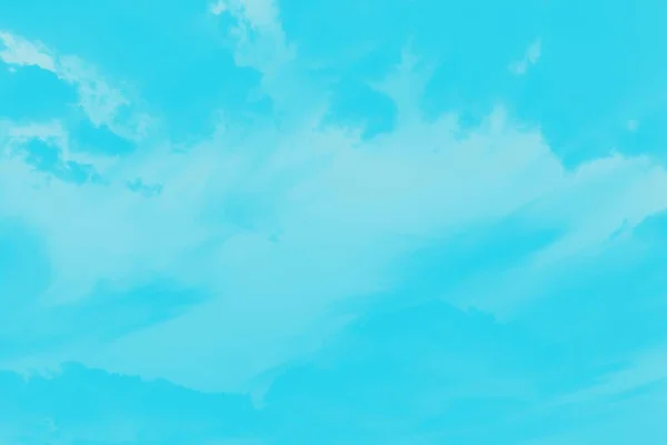 Abstract Pastel Blauw Zachte Kleur Lucht Achtergrond Met Wazig Wolken — Stockfoto