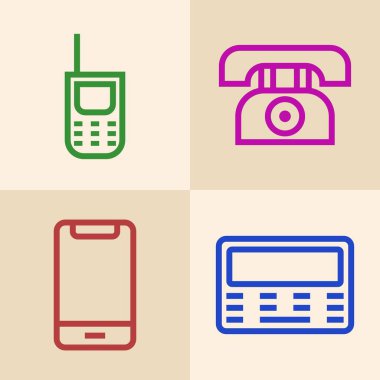 Basit iletişim aracı simgesi tasarımı