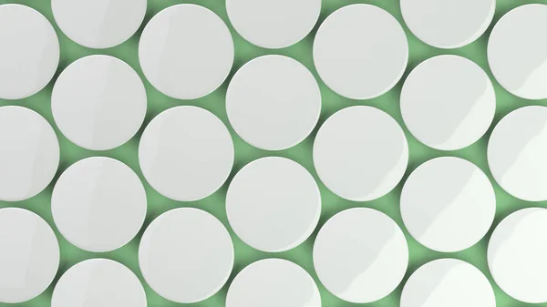 Yeşil Arka Plan Boş Beyaz Rozet Pin Düğmesini Mockup Render — Stok fotoğraf