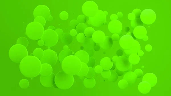 Πράσινο Δίσκους Του Τυχαίου Μεγέθους Πράσινο Φόντο Αφηρημένα Φόντο Κύκλους — Φωτογραφία Αρχείου