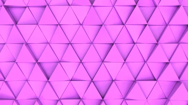 紫色の三角形プリズムのパターン プリズムの壁 抽象的な レンダリング図 — ストック写真