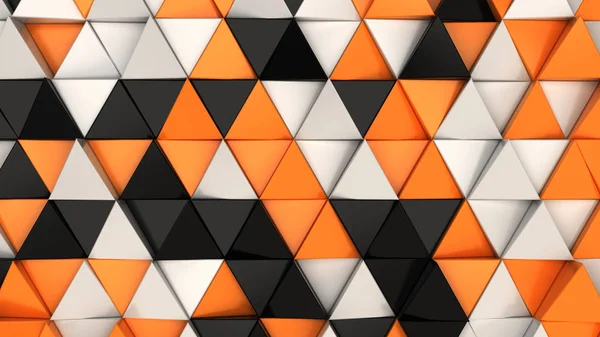 Patrón Prismas Triángulo Negro Blanco Naranja Pared Prismas Fondo Abstracto —  Fotos de Stock