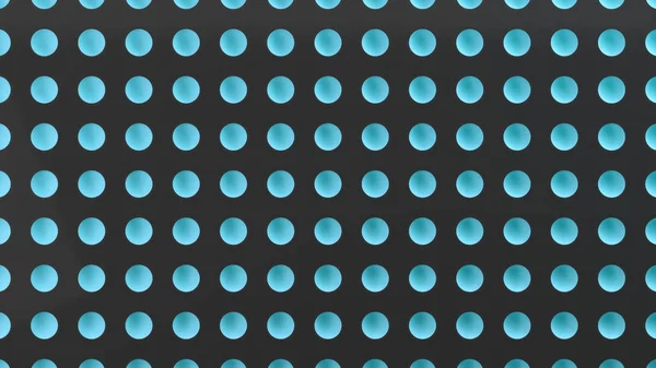 Černý Povrch Vzorem Modré Polokoule Odsazení Pozadí Abstraktní Vykreslování Obrázku — Stock fotografie