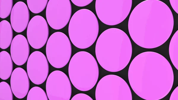 Порожній Фіолетовий Значок Чорному Тлі Натисніть Кнопку Макет Ілюстрація Рендеринга — стокове фото
