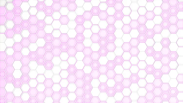 Abstract Background Made White Hexagons Purple Glowing Background Wall Hexagons — Stock Photo, Image