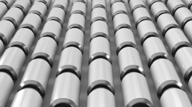 Beyaz arka plan üzerinde beyaz gazoz RAWs kutular. İçecek mockup. Bira veya içecek teneke paketi. 3D render illüstrasyon