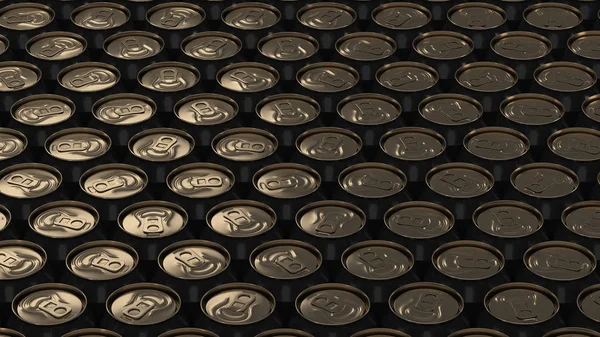 Grandes Latas Refresco Negro Sobre Fondo Blanco Una Maqueta Bebidas —  Fotos de Stock