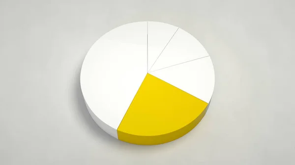 바탕에 노란색 차트입니다 Infographic 이랑입니다 렌더링 — 스톡 사진
