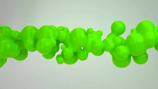 Abstrakt grön bubbla från spherecial former — Stockfoto