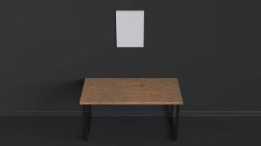 Boş beyaz spiral takvim duvara