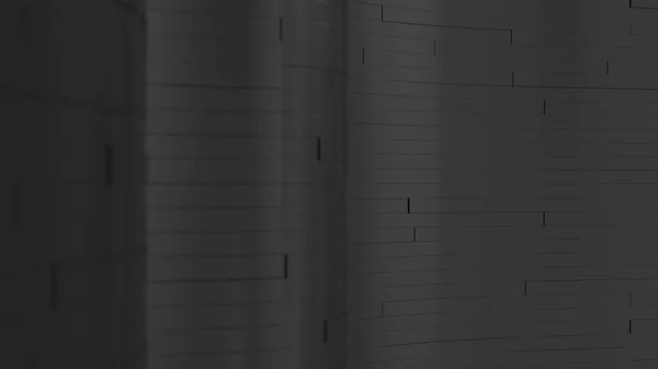 Абстрактний Геометричний Фон Хвилі Чорних Дощок Візуалізація Анімації — стокове фото