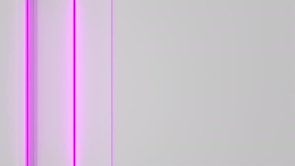 보라색 빛나는 요소와 지향적인 추상적인 루프입니다 렌더링 애니메이션 — 비디오