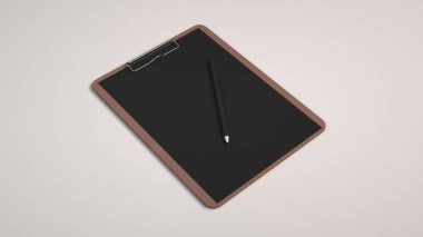 Pano sayfası kağıt ve kalem ile