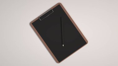 Pano sayfası kağıt ve kalem ile