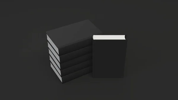 Attrappe eines leeren vertikalen Buches — Stockfoto