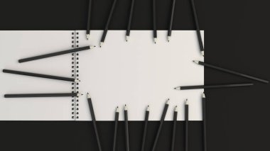 Çizim albüm kalemler ile