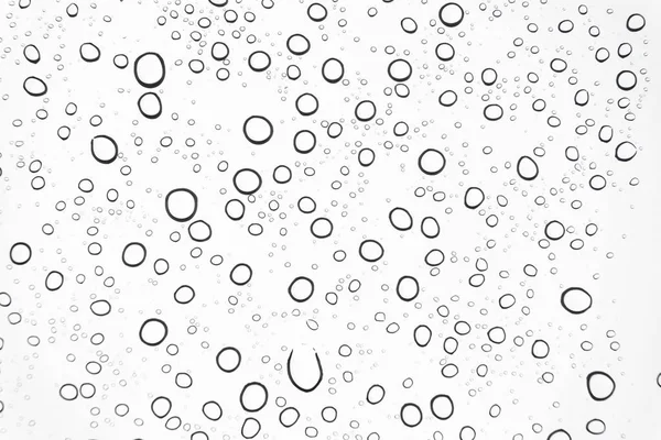 Rain Drops Window Glasses Surface Natural Pattern Raindrops Natural Pattern — Stock Photo, Image