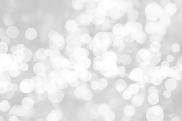 Abstrakter Hintergrund Mit Weißem Bokeh Auf Grauem Hintergrund Weihnachten Verschwommen — Stockfoto