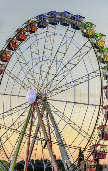 Big color wheel at a fairground