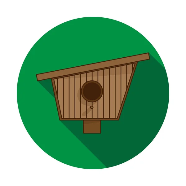 Icono de Birdhouse sobre fondo blanco. Casa para los pájaros. Cuidar la naturaleza y el mundo animal. Diseño de varias pajareras. Ilustración vectorial . — Vector de stock