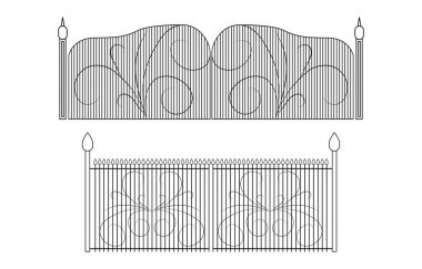 Ferforje Kapılar ve metalden yapılmış kapıları