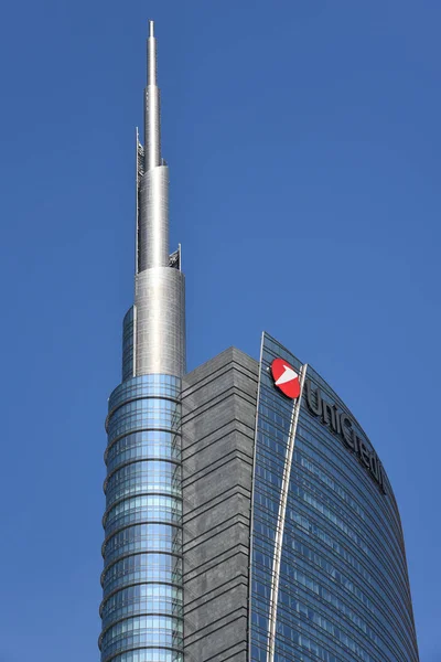 Milan, İtalya - 24 Mayıs 2018: Torre Unicredit 