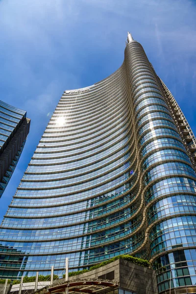 Milan, İtalya - 24 Mayıs 2018: Torre Unicredit 