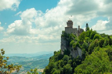 Kale Guaita Mount Titano üzerinde olduğunu en ünlü tower San Marino, İtalya.