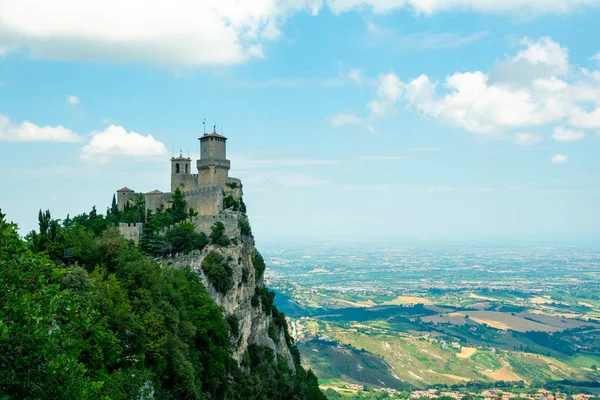 Fortaleza Guaita Monte Titano Torre Más Famosa San Marino Italia — Foto de Stock