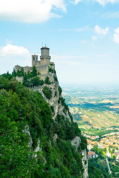 Fortaleza Guaita Monte Titano Torre Más Famosa San Marino Italia — Foto de Stock