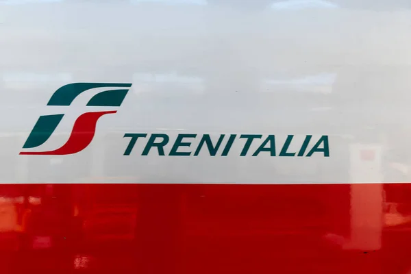 Milan Talya Augus 2018 Yakından Görünümünü Trenitalia Frecciarossa Tren Milano — Stok fotoğraf