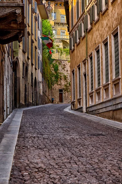 Улица Мбаппе Старом Городе Бергамо Италия — стоковое фото
