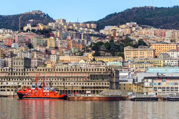 Genoa Olaszország Január 2013 Történelmi Régi Kikötő Genova Olaszország — Stock Fotó