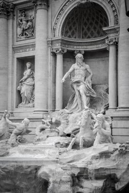 Trevi Fountain (Fontana di Trevi) Roma 'da. İtalya.