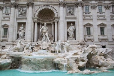 Trevi Fountain (Fontana di Trevi) Roma 'da. İtalya.