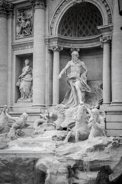 Πηγή Trevi Fontana Trevi Στη Ρώμη Ιταλία — Φωτογραφία Αρχείου