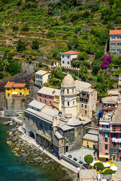 Vernazza Talya Haziran 2014 Iyi Görüntü Vernazza Köyü Cinque Terre — Stok fotoğraf