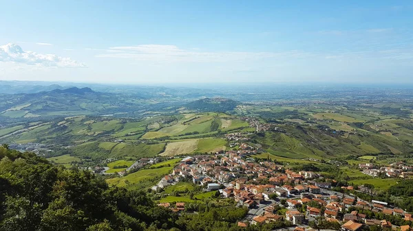 Landscape Hills Italy View San Marino — Stock Photo, Image