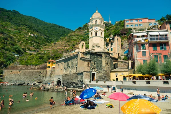 Vernazza Italy August 2018 View Vernazza Village Cinque Terre Italy — Stock Photo, Image