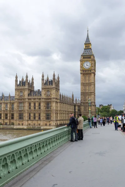 Nagy Ben és házak parlament, London, Egyesült Királyság. — Stock Fotó
