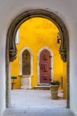 sintra, Portekiz (palacio nacional da pe Pena Ulusal Sarayı