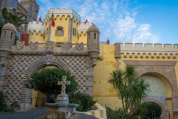 Palacio Nacional de Peña en Sintra, Portugal (Palacio Nacional da Pe — Foto de Stock