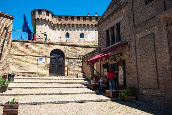 Градара Италия Июля 2020 Вид Замок Маленьком Древнем Городе Градара — стоковое фото