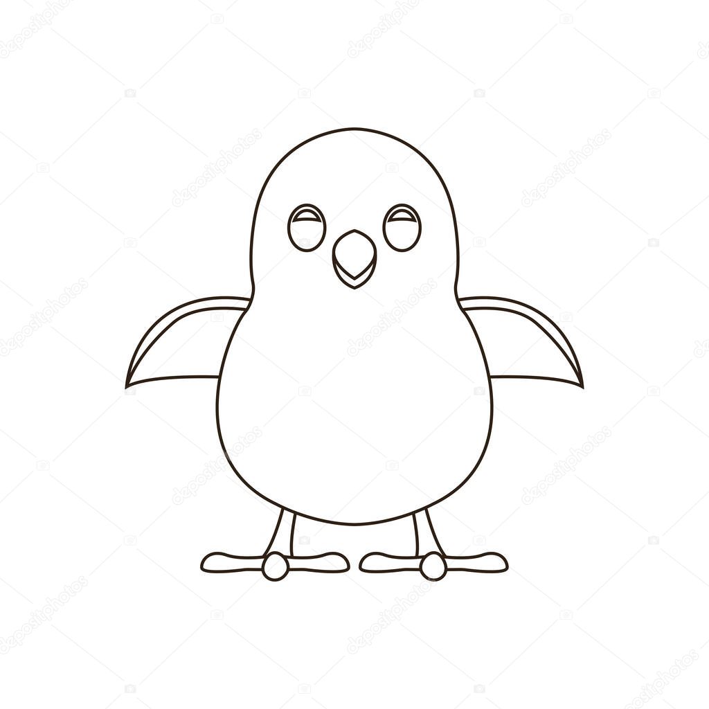 Baby chick easter chicken animal bird emoji symbol sign icon vector illustration isolated flat