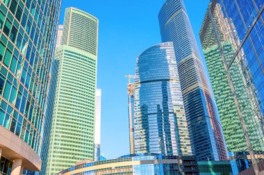 İş Merkezi, modern gökdelenler downtown