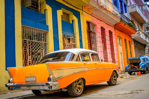 Viejo Coche Americano Calle Capital Cubana Habana — Foto de Stock